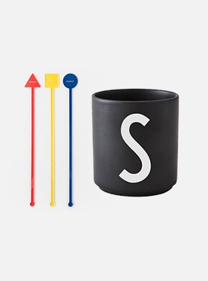 Home Cafe SHINee MUDDLER + DESIGN LETTERS CUP SET